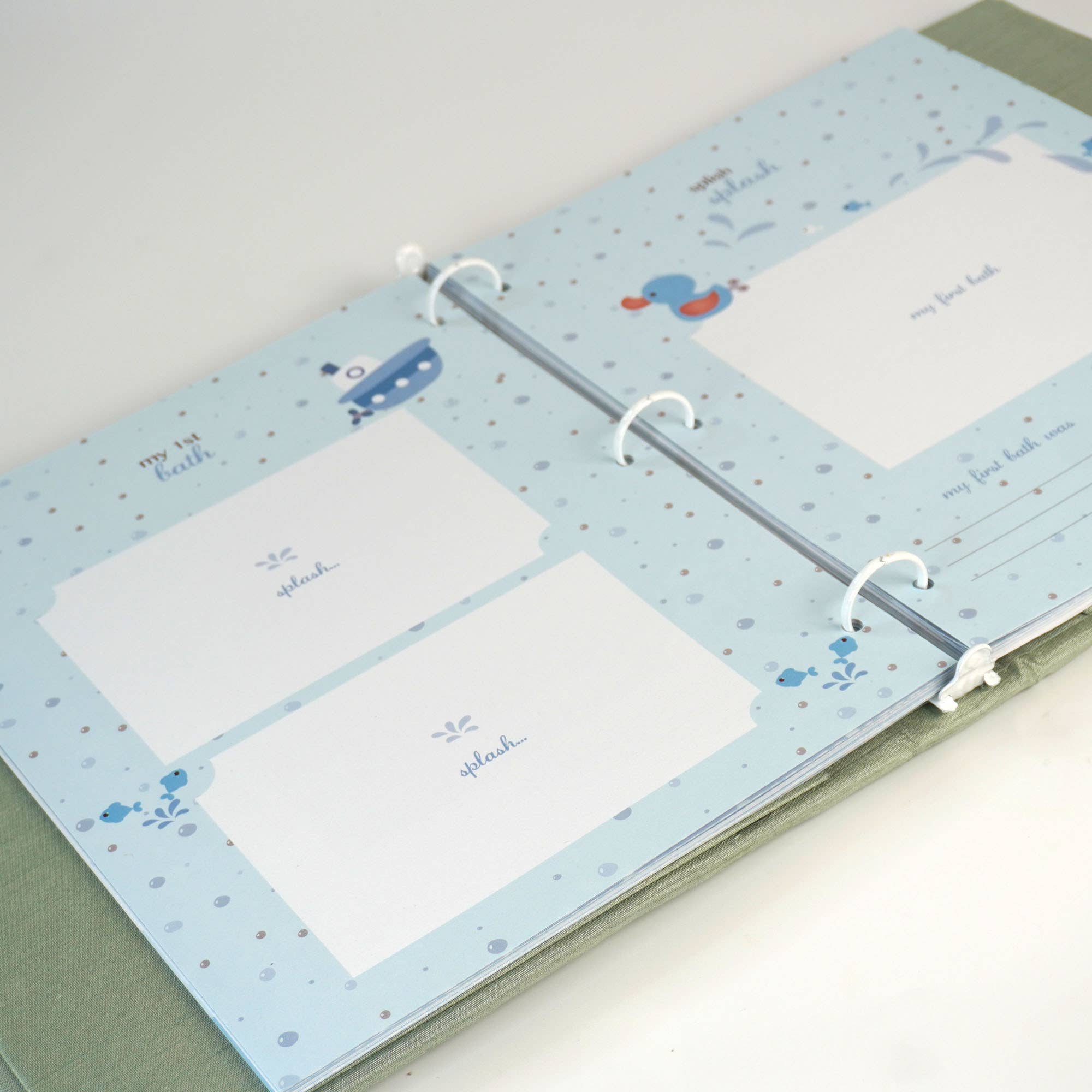 MARCELA - Wholesale Memory Book - Kids & Baby - Baby Memory Book- Airplane on Shantung7
