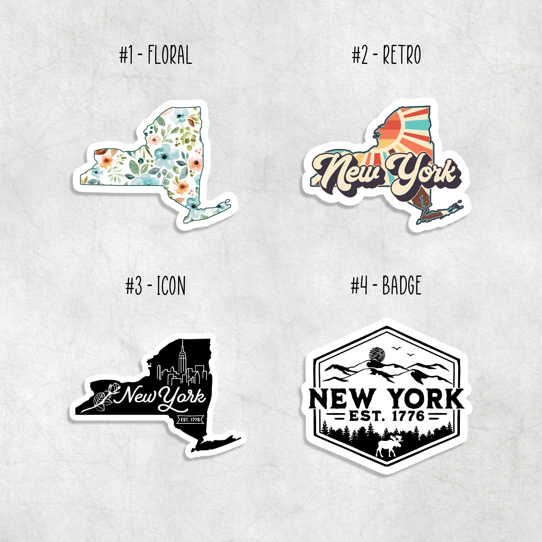 Expression Design Co - Wholesale Sticker - New York Stickers1