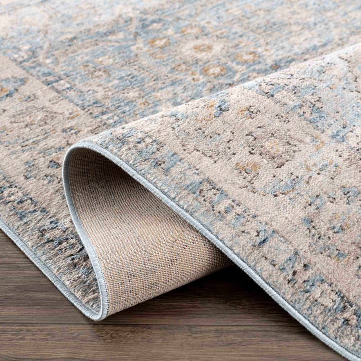 Hauteloom - Wholesale Area Rug - Anana Silver Blue & Beige Area Rug5