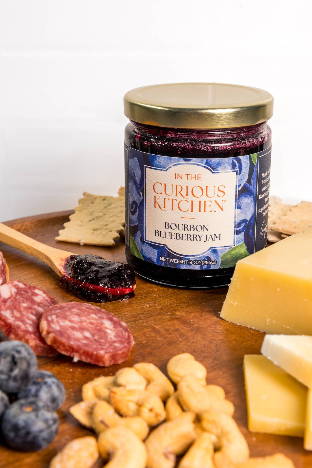 In the Curious Kitchen - Wholesale Jam/Jelly - Blueberry Bourbon Jam | 9 oz.5