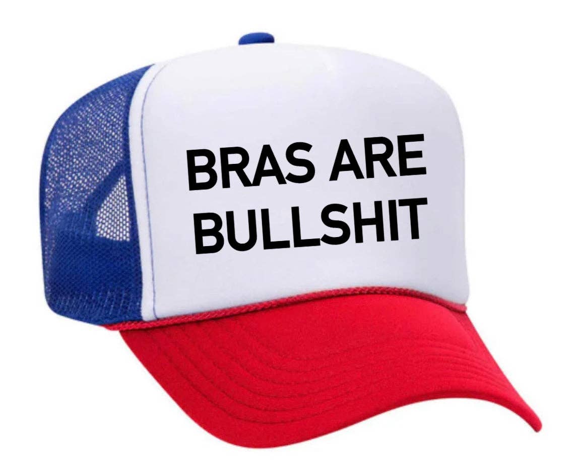 Inappropriate Trucker Hats - Wholesale Trucker Hat - Women's - Bras Are Bullshit Trucker Hat26