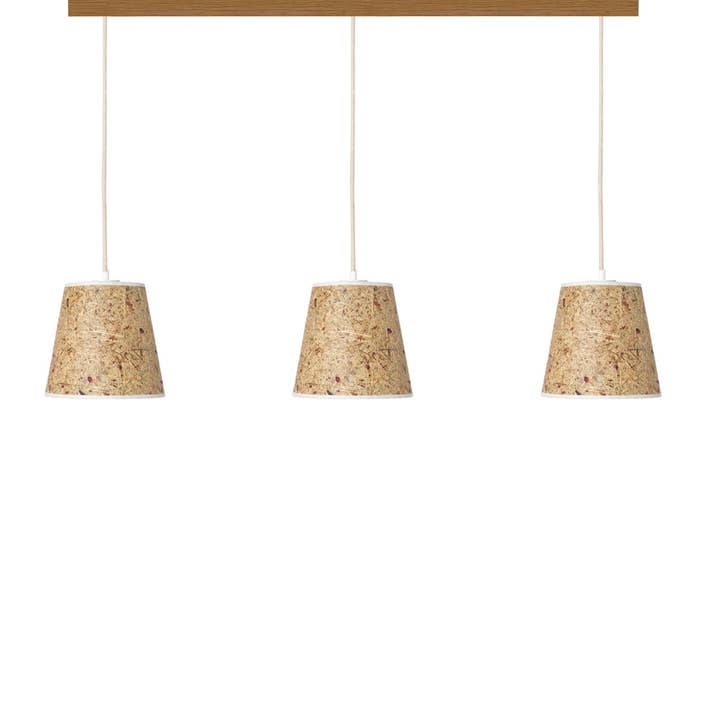 Ensemble de 3 lampes suspendues en forme de cône de rose pour la vente par LeuchtNatur GmbH