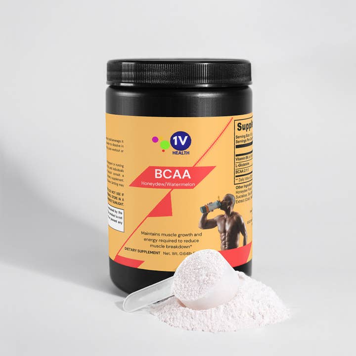 1V Health - Wholesale Gezonde drank in poedervorm - BCAA Poeder voor na de training (honingdauw/watermeloen)3