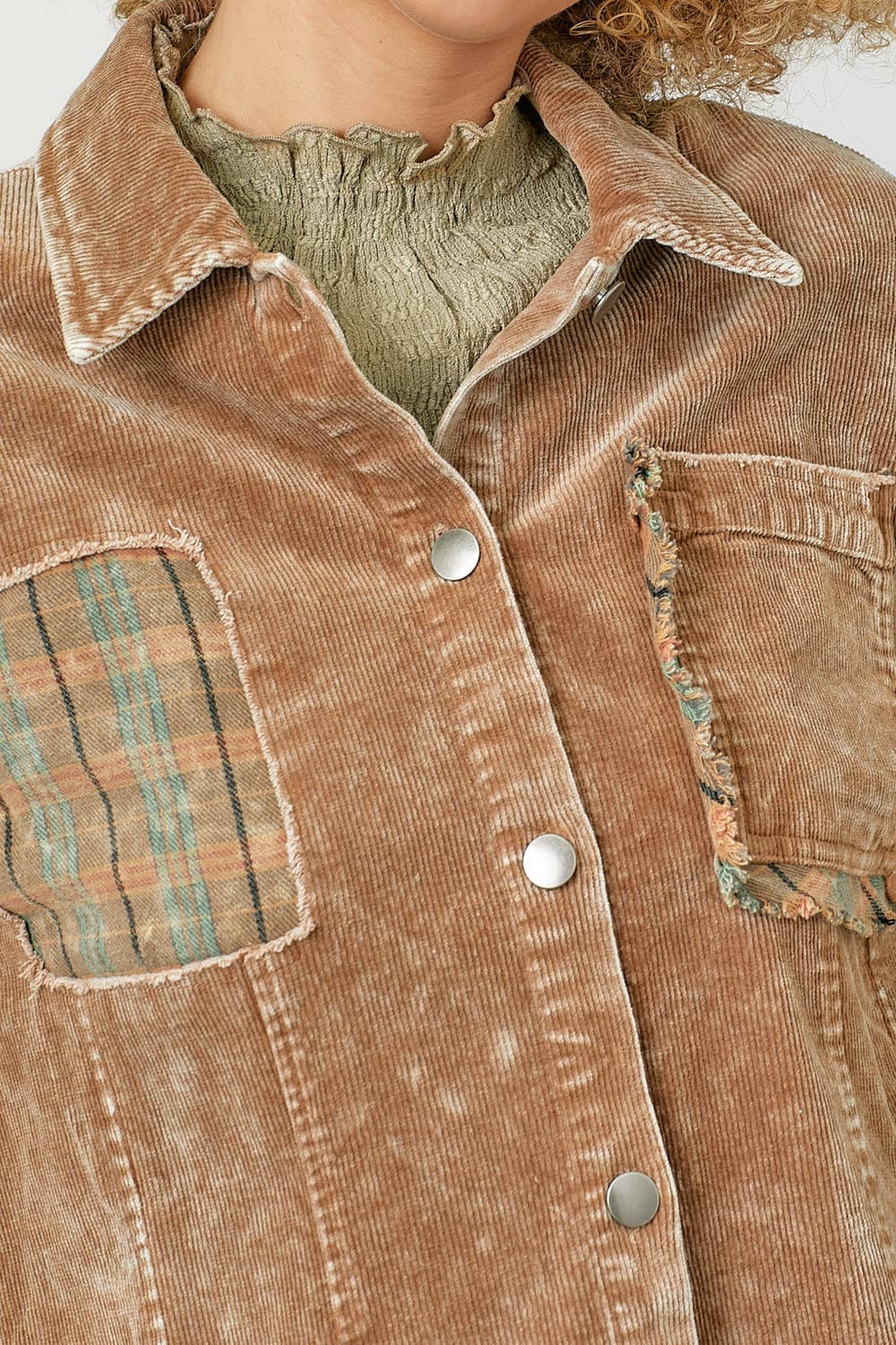 Mystree - Venta al por mayor Chaqueta - Mujer - Chaqueta de pana a cuadros 60304 17