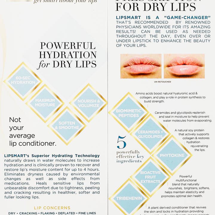 Lipsmart - Wholesale Lip Treatment/Mask - Rack Cards 12 ct (Not for Resale)1