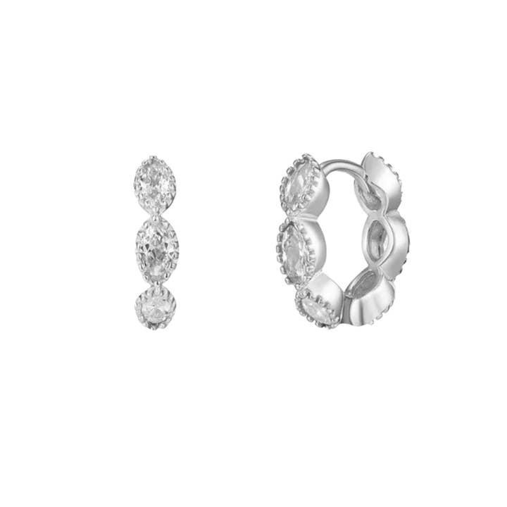 Rosies - Wholesale Hoop Earrings - Brisa hoops white2