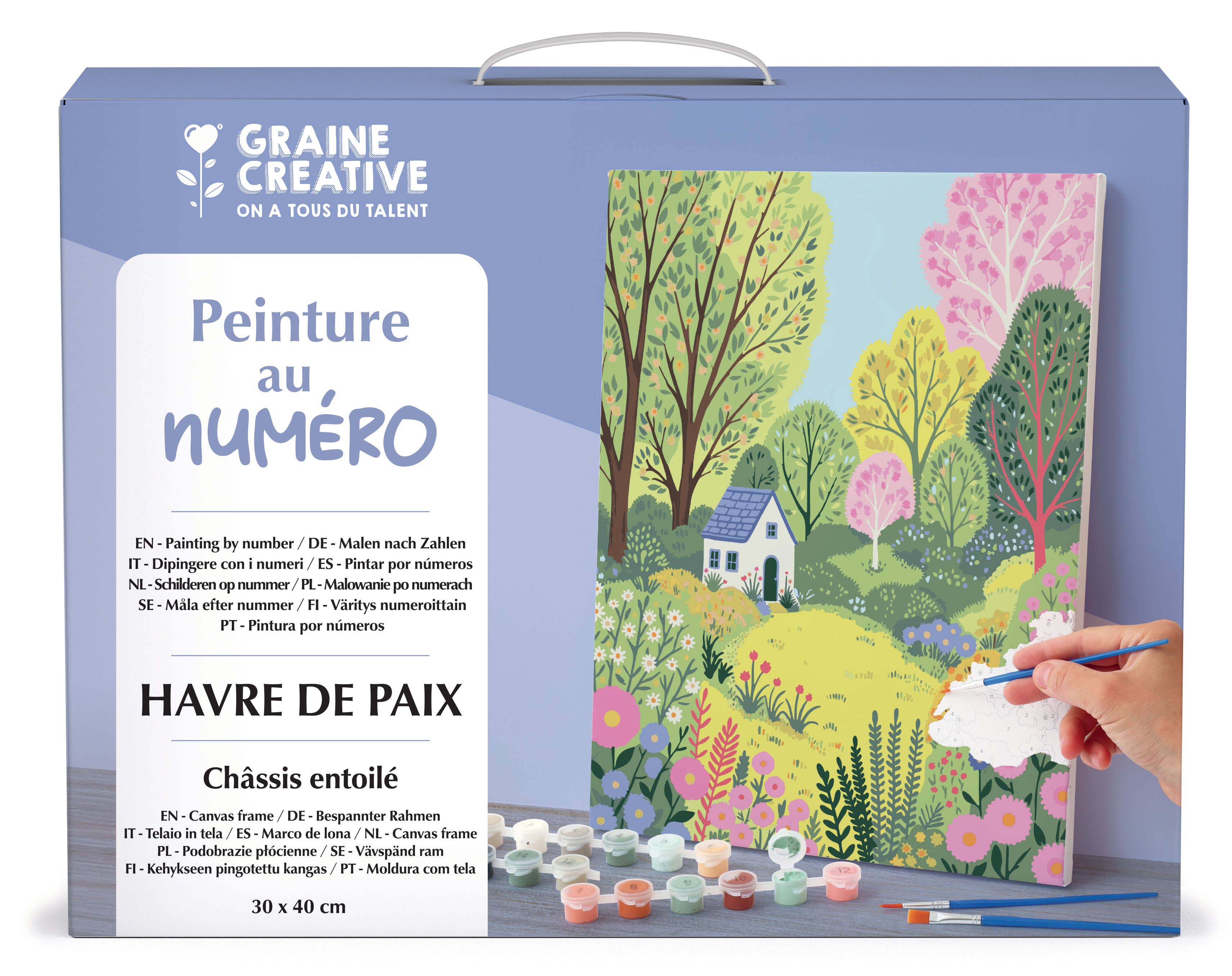 Graine Créative - Wholesale DIY Craft Kit - PAINT BY NUMBER 30x40 HAVEN OF PEACE2
