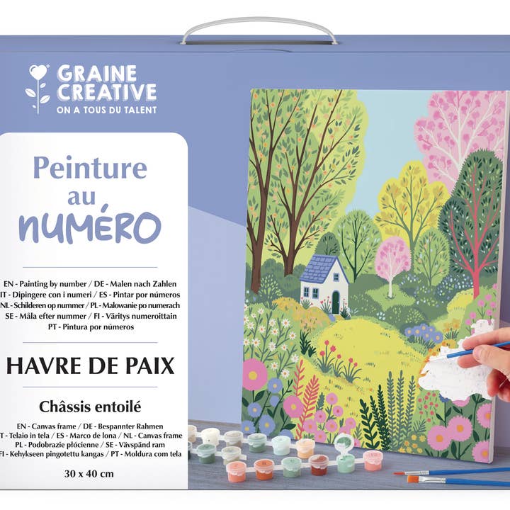 Graine Créative - Wholesale DIY Craft Kit - PAINT BY NUMBER 30x40 HAVEN OF PEACE2