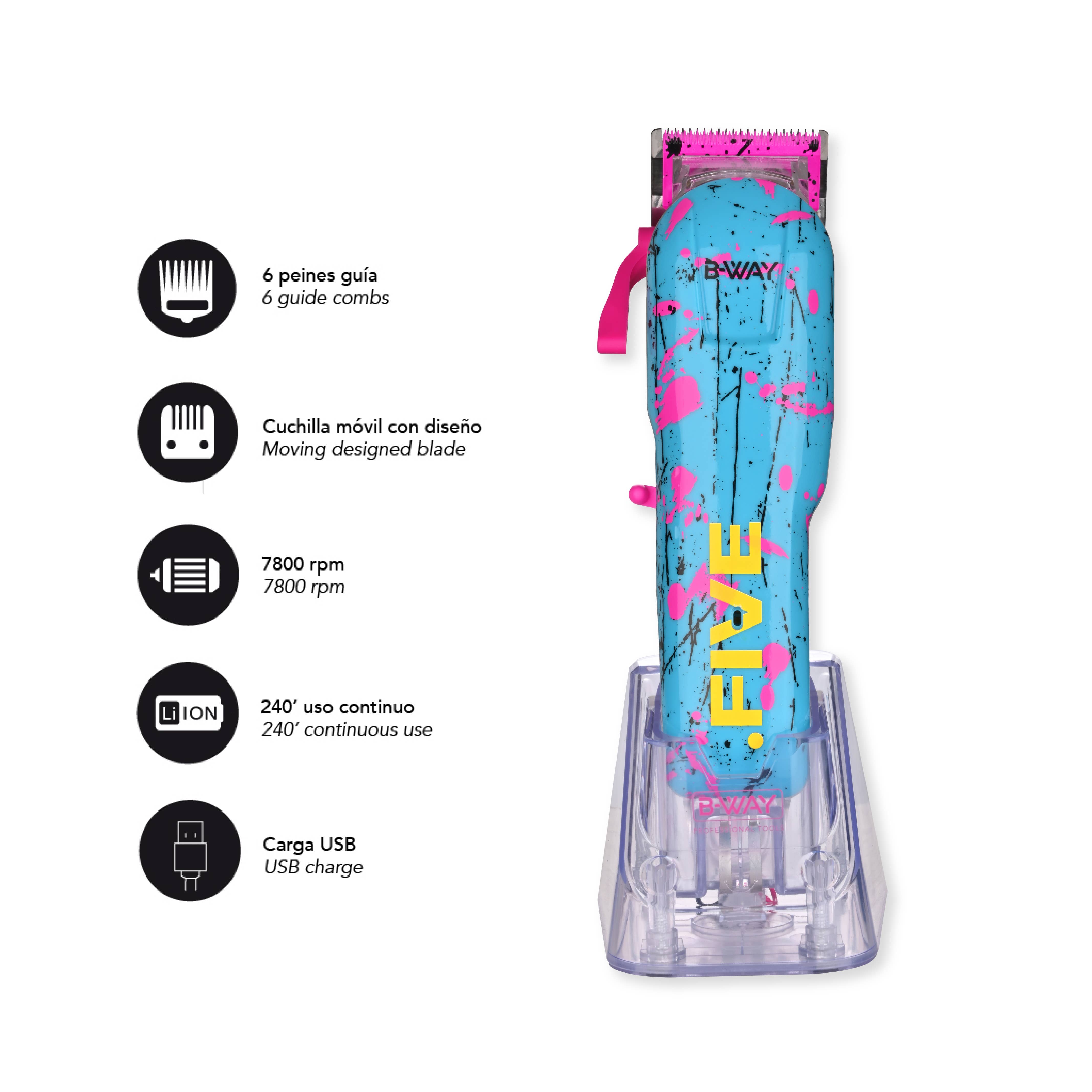 B-WAY USA - Vente Tondeuse cheveux – homme - B-WAY FIVE Clipper2