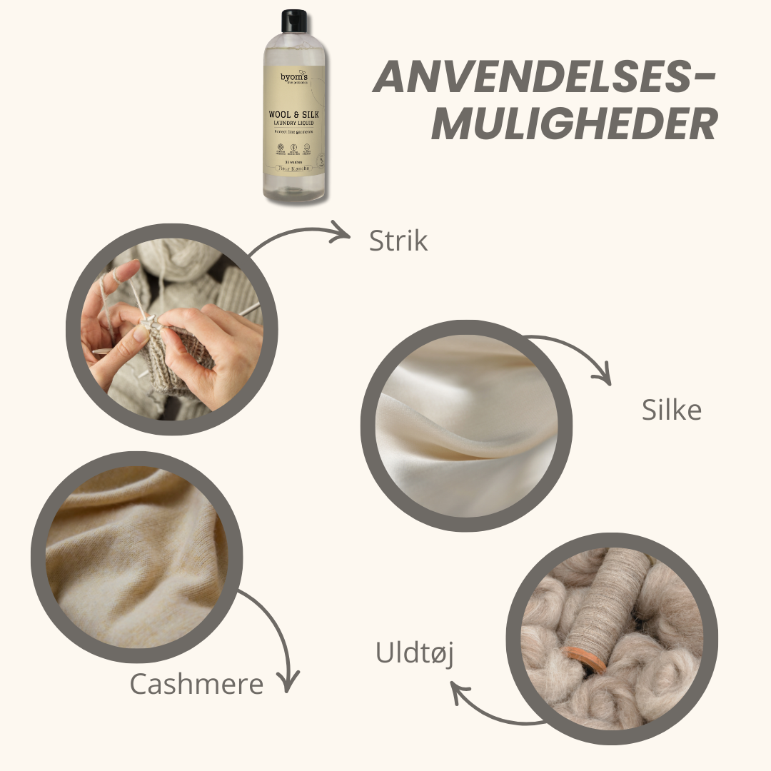 Byoms - Wholesale Liquid Laundry Detergent - WOOL & SILK - PROBIOTIC LAUNDRY LIQUID - SC3