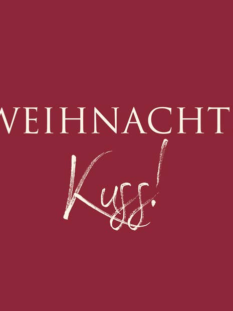 Postcard CHRISTMAS "Christmas Kiss!" for wholesale by WUNDERWORT by Angela Gwinner