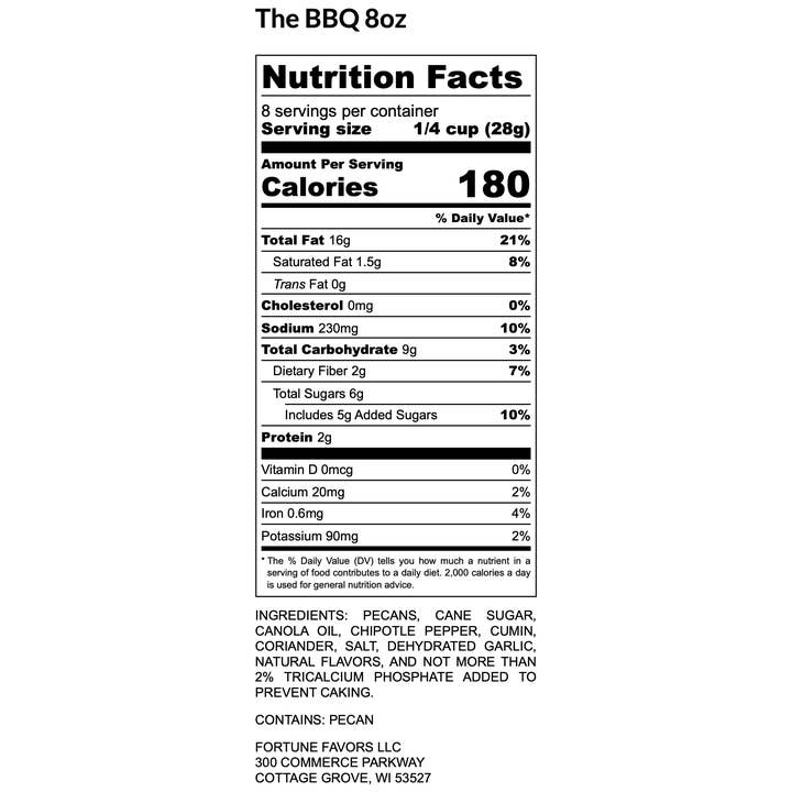 Fortune Favors - Wholesale Nuts - 8oz Fortune Favors The Mesquite