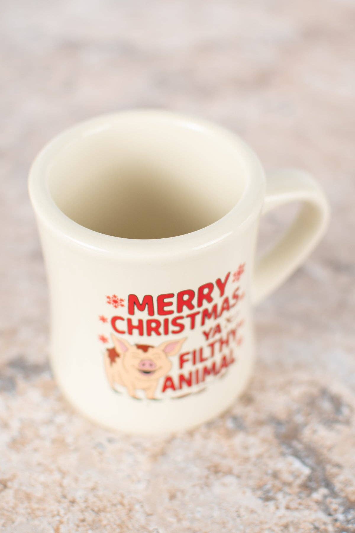 American Farm Company - Wholesale Coffee Mug - Pig 'Merry Christmas Ya Filthy Animal' Ceramic Mug1