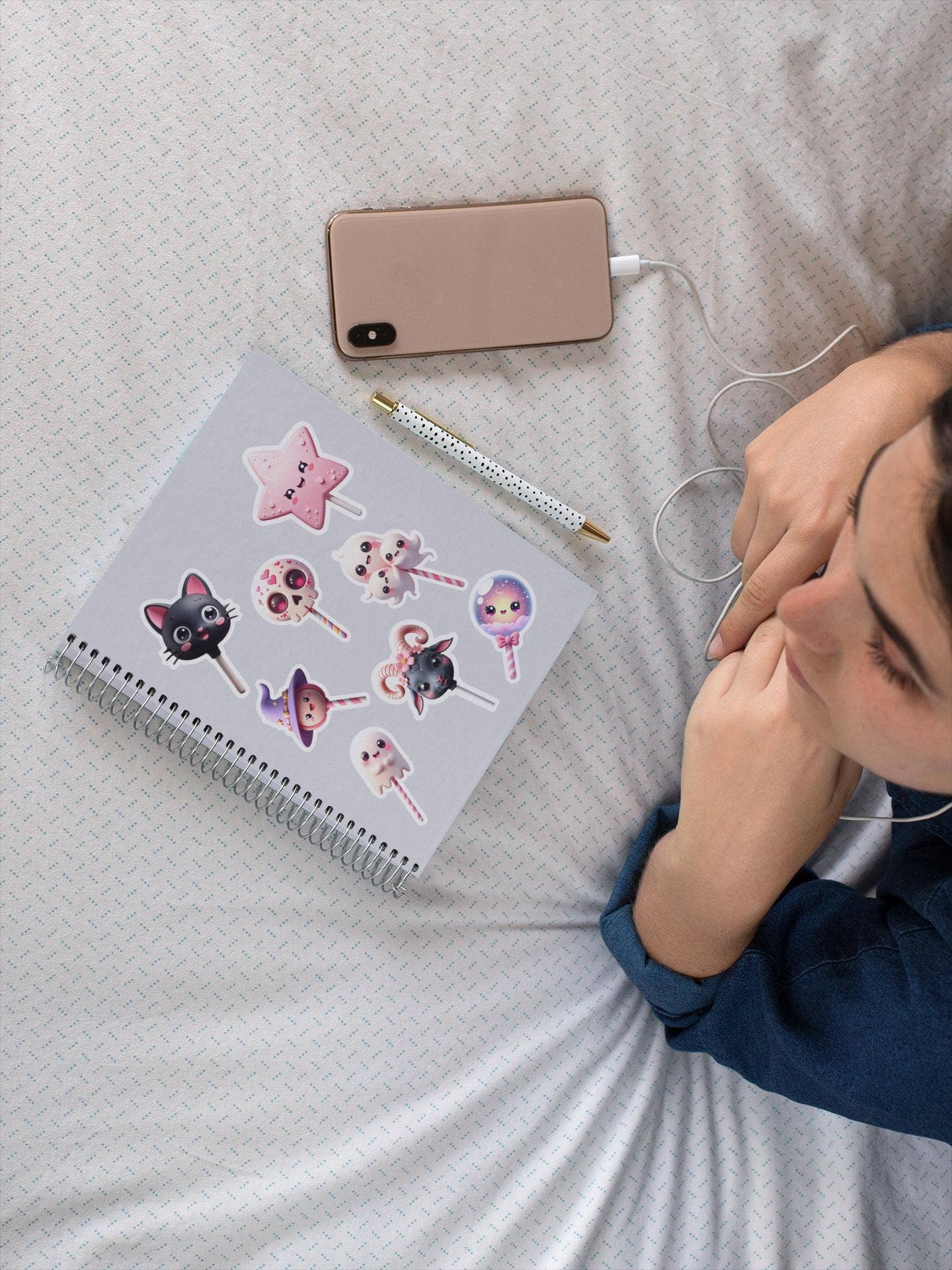 Hallowed Relics - Wholesale Sticker - Kawaii Baphomet Lollipop Halloween Sticker Sheet3