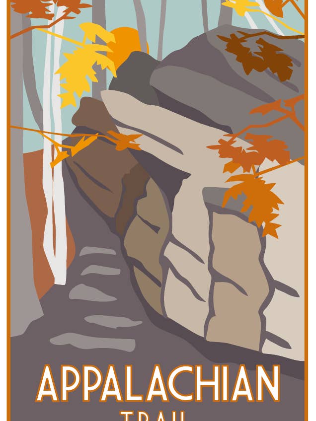 Appalachian Trail Autumn, thick quality flour sack towel for wholesale by Shell Creek Sellers