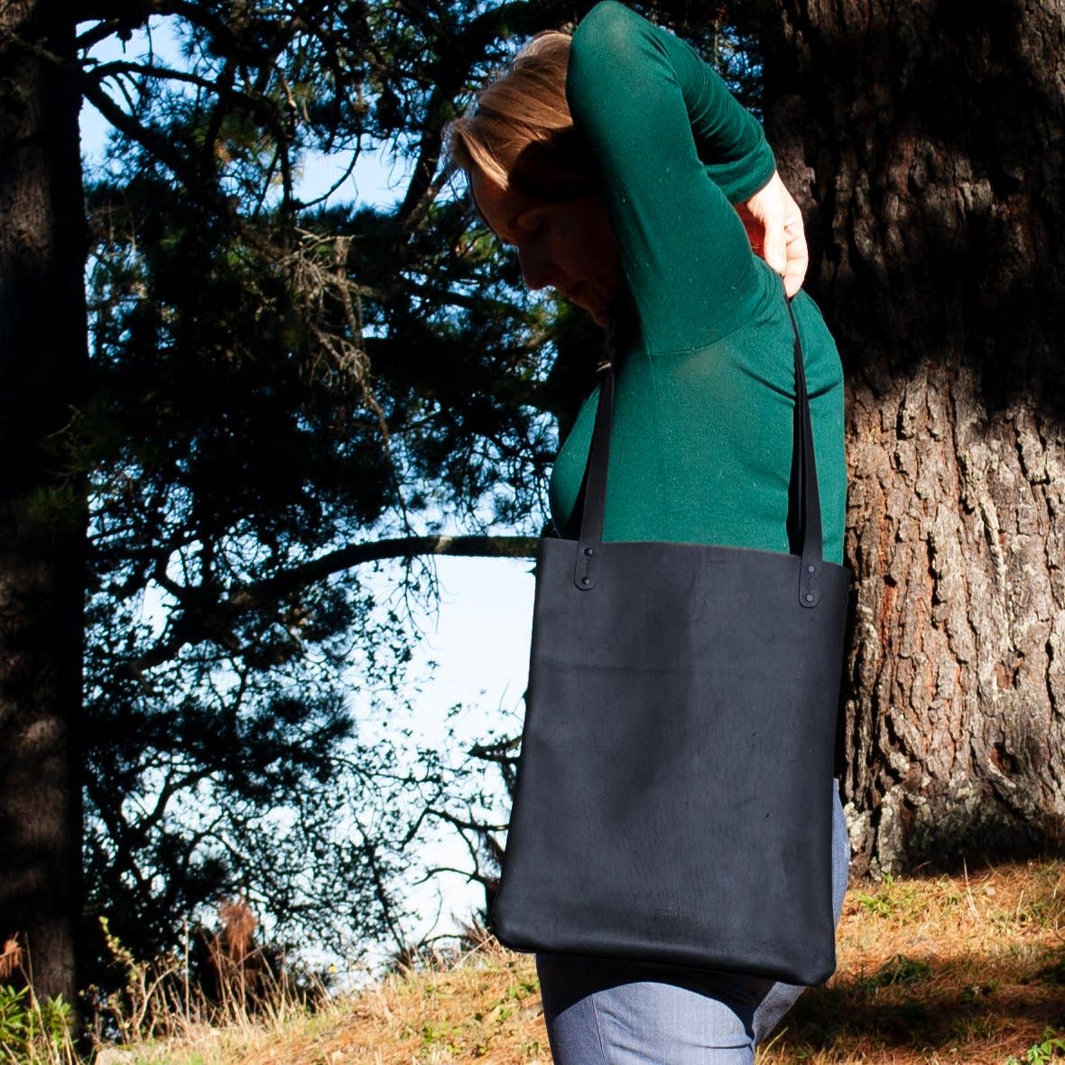 normal Behaviour - Wholesale Tote Bag - Women's - Women's Sturdy Tote Bag in Green, Yellow, Brown and Black0