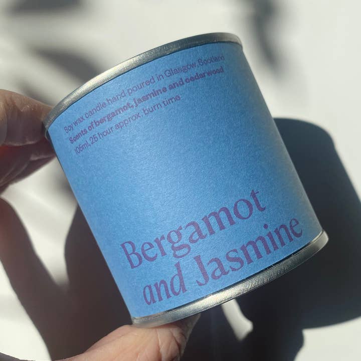 Limited edition Moederdag Bergamot & Jasmijn kaarsblik voor wholesale door Lovat Press