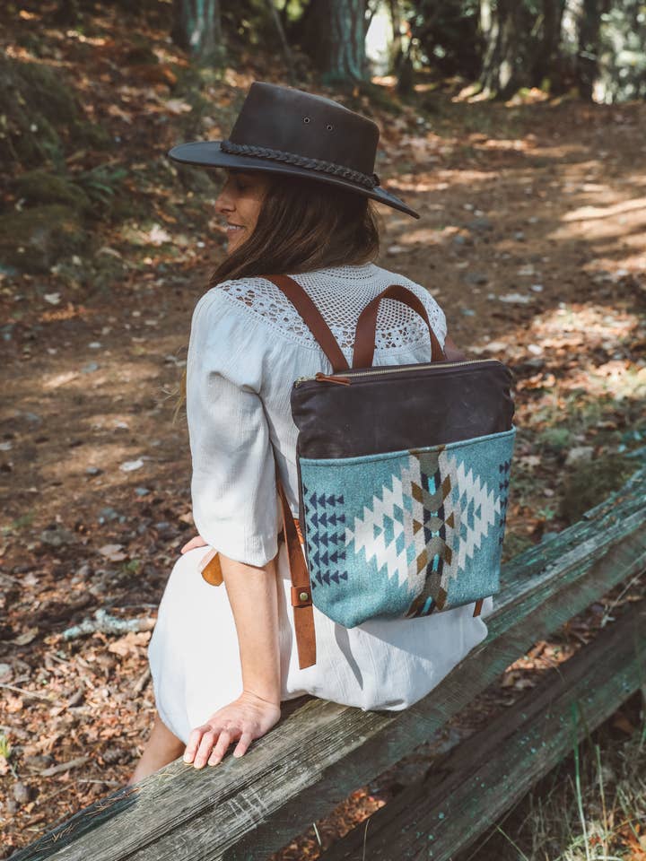 Tofino Backpack | Aquarius Brown for wholesale by Grace Design