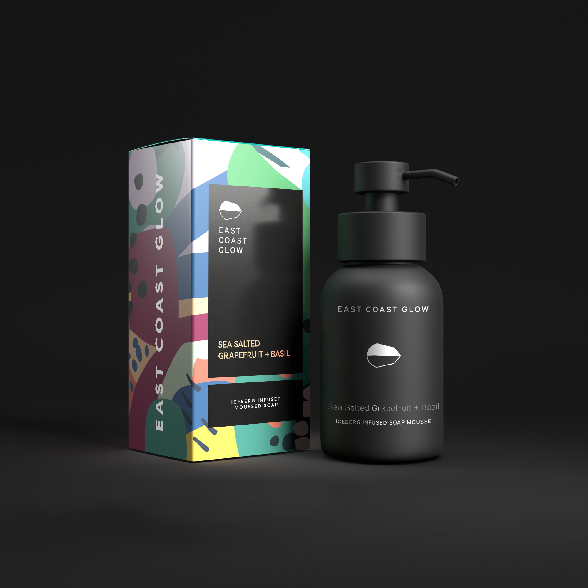 East Coast Glow - Vente Savons/lotions pour les mains - Pamplemousse salée et basilic | Mousse savonneuse moussante1