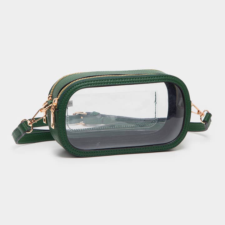 Sensibling Corp. - Wholesale Crossbody Bag - Women's - Solid Faux Leather Transparent Rectangle Crossbody Bag2