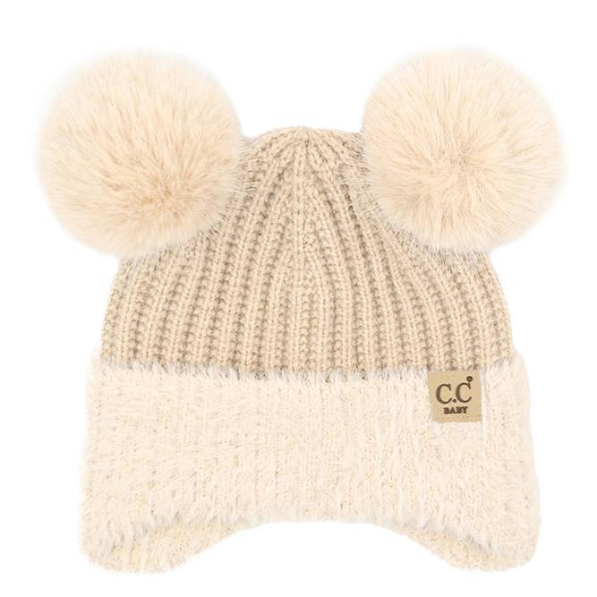 Hana – wholesale Mössa - Barn – C.C Baby Pur öronklaff Pompommössa