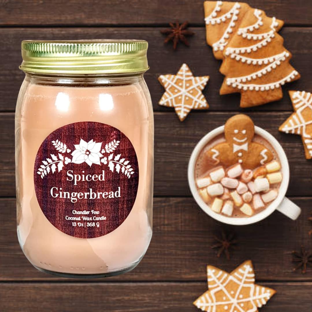 Chandler Fow - Wholesale Jar/Filled Candle - Spiced Gingerbread 13 Oz Candle1