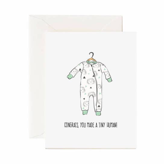 Jaybee Design - Wholesale Baby Card - Congrats You Made A Tiny Human - Greeting Card0