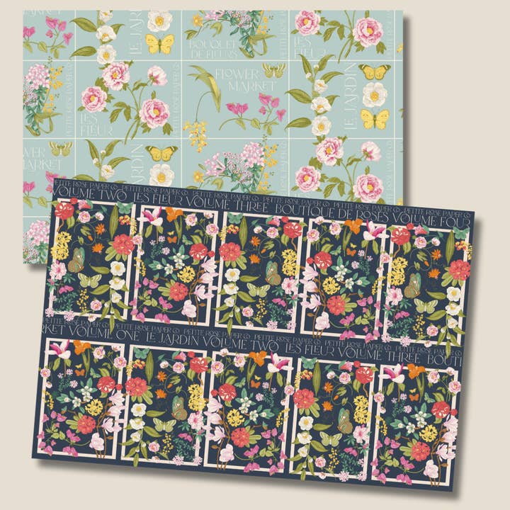 Petite Rose Paper Co. - Wholesale Flat Wrap - Double-sided Gift Wrap | Reversible Gift Wrap Sheets4