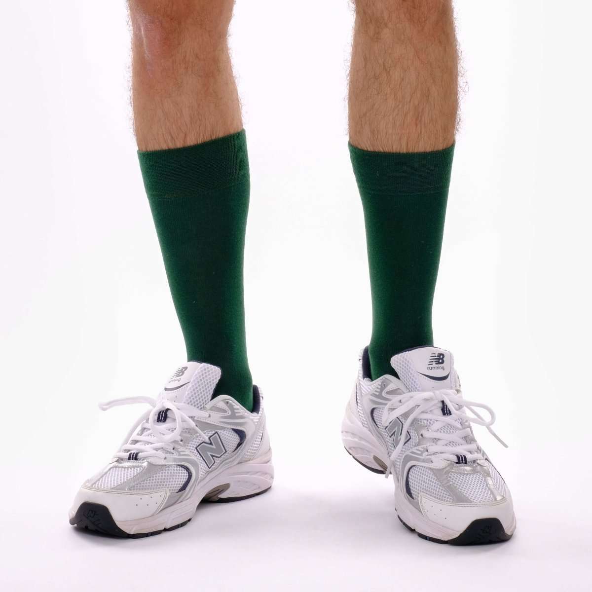 ONESCK - Wholesale Socks - Unisex - Dark Green Organic Cotton Crew Socks6