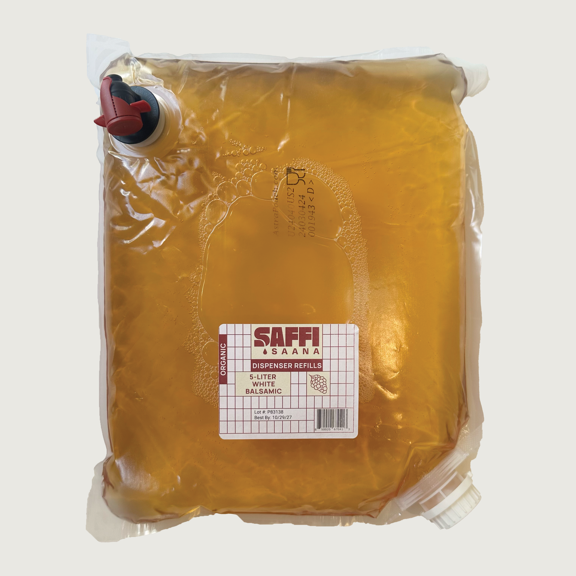 Saffi Saana – Engroshandel Eddike – 5L Bulk Refill Bag - Økologisk Hvid Balsamicoeddike0