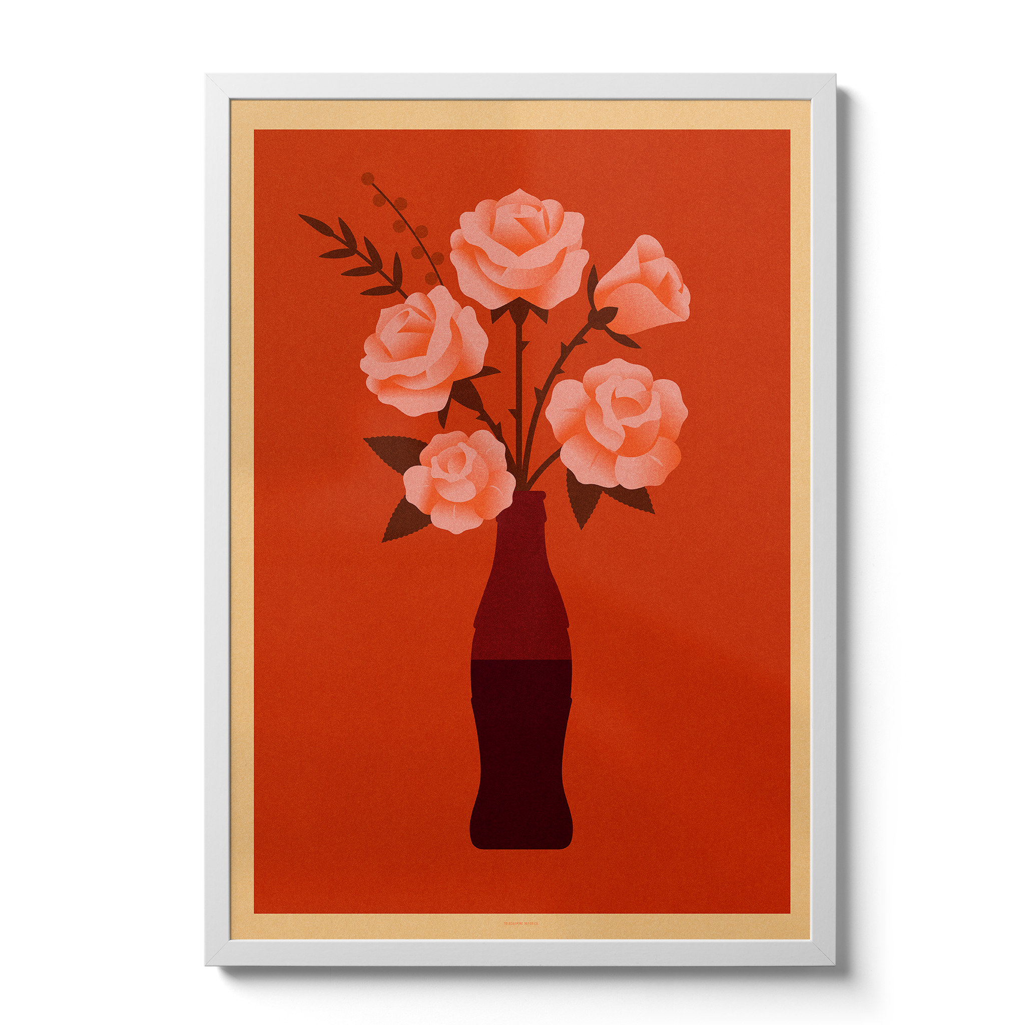 Telegramme Paper Co. - Wholesale Art Print - Roses Coke Bottle Bouquet5