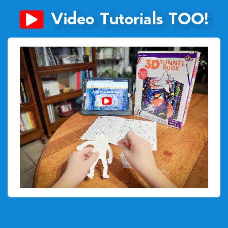 EyeConnect Crafts - Wholesale DIY Craft Kit - Kids - 3D Tunnel Book: OCEAN (Deluxe Size)6