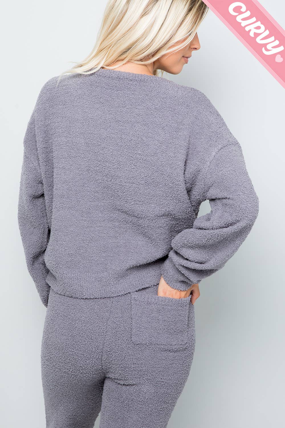 Sweet Lovely by Jen - Wholesale Knit Top - Women's - TEDDY CASUAL TOP PLUS SIZE14