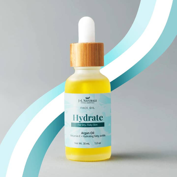 Natural Face Oil with Argan Oil for wholesale by J&L Naturals