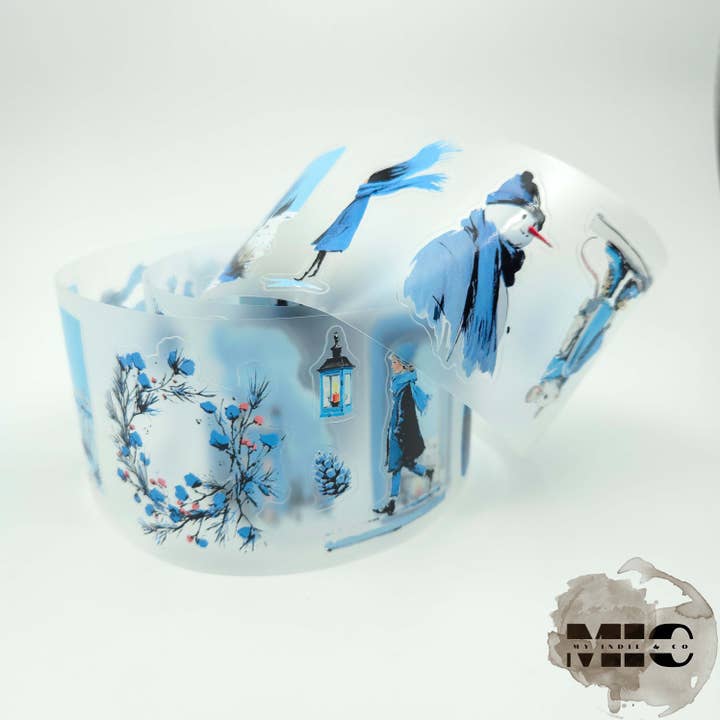 MIC | PET Tape (3D Blank og Kiss-cut): Blå Vinter for engroshandel hos MIC & MIM Premium Paper Shop