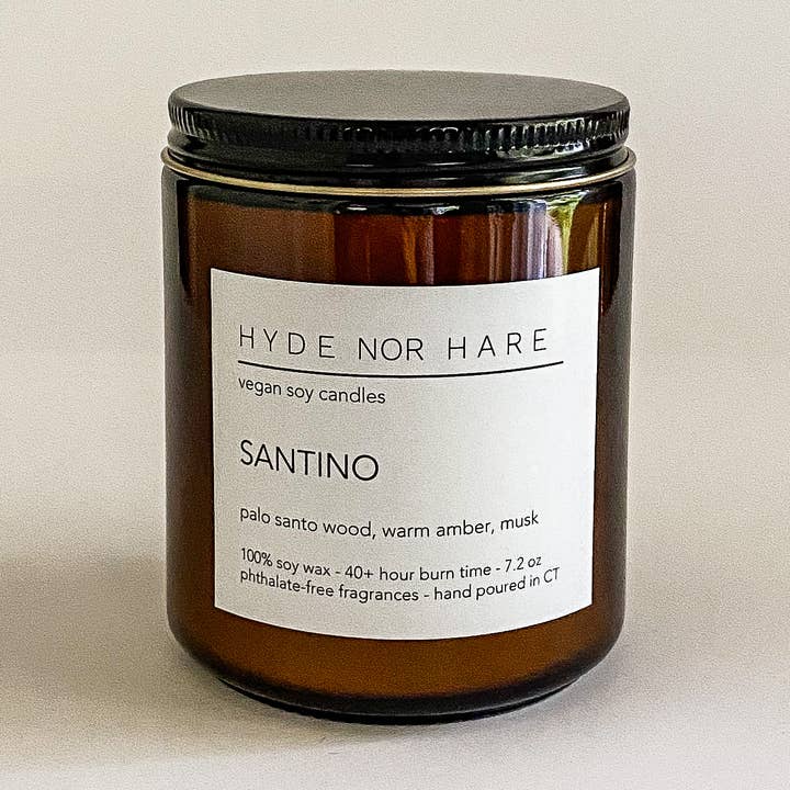 HYDE NOR HARE - Vente Bougie en bocal - Bougie en soja vegan SANTINO0