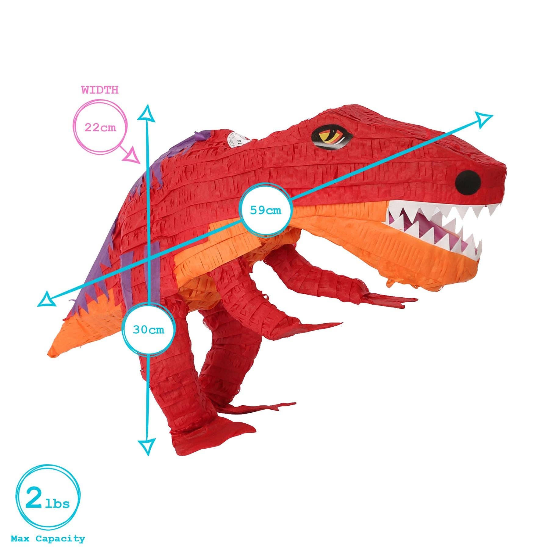 Rinkit Ltd – wholesale Party gift – T-Rex Pinata & Blindfold Set - Red4
