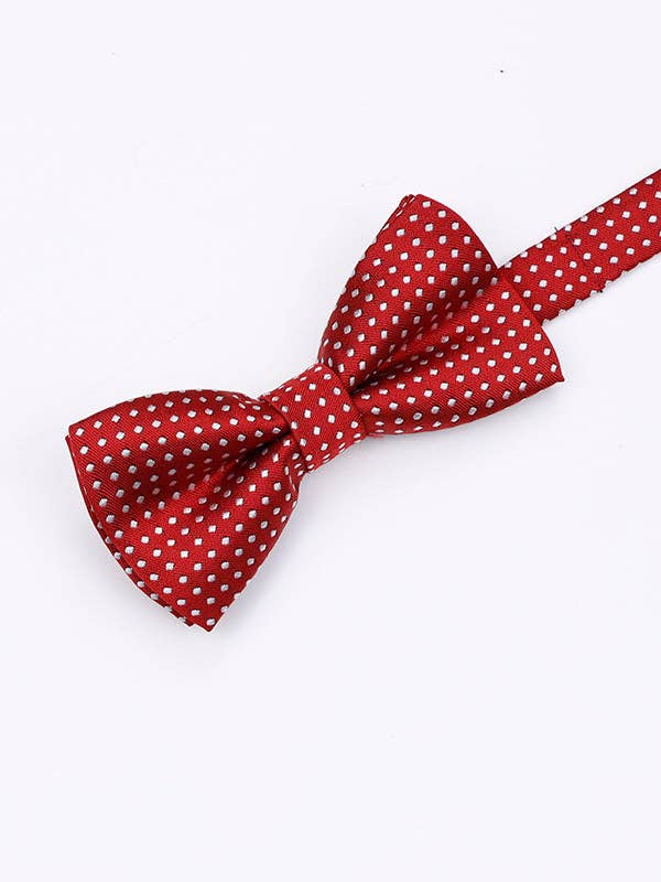 Röd Fluga nr 2 med Prickar Barn i Polyester "Louis" för wholesale av Unipap's