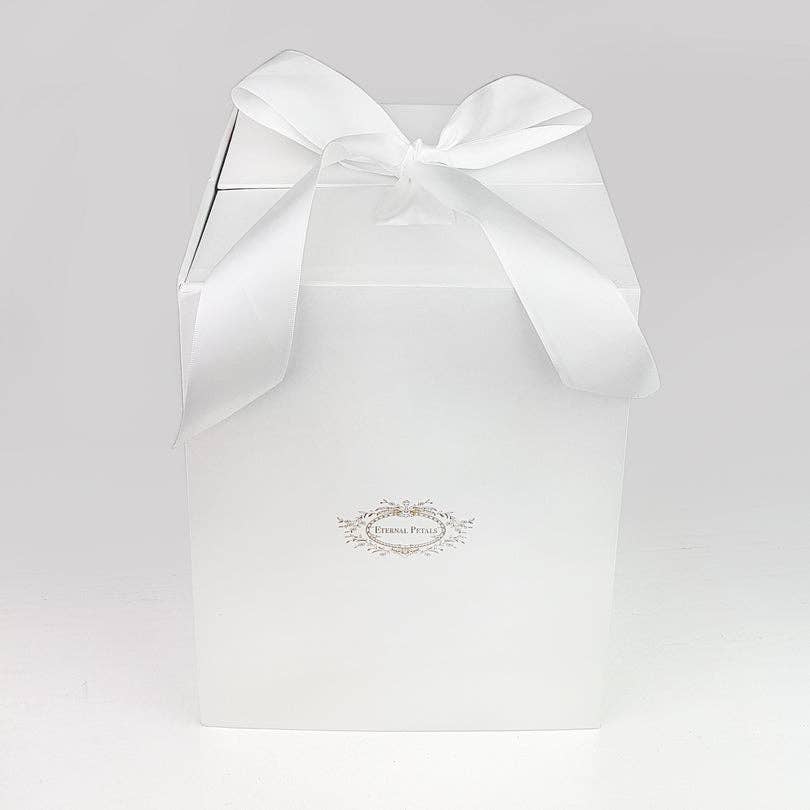 Eternal Petals - Venta al por mayor Flores artificiales - Rosa real preservada que dura años, roja redonda (rojo intenso)2