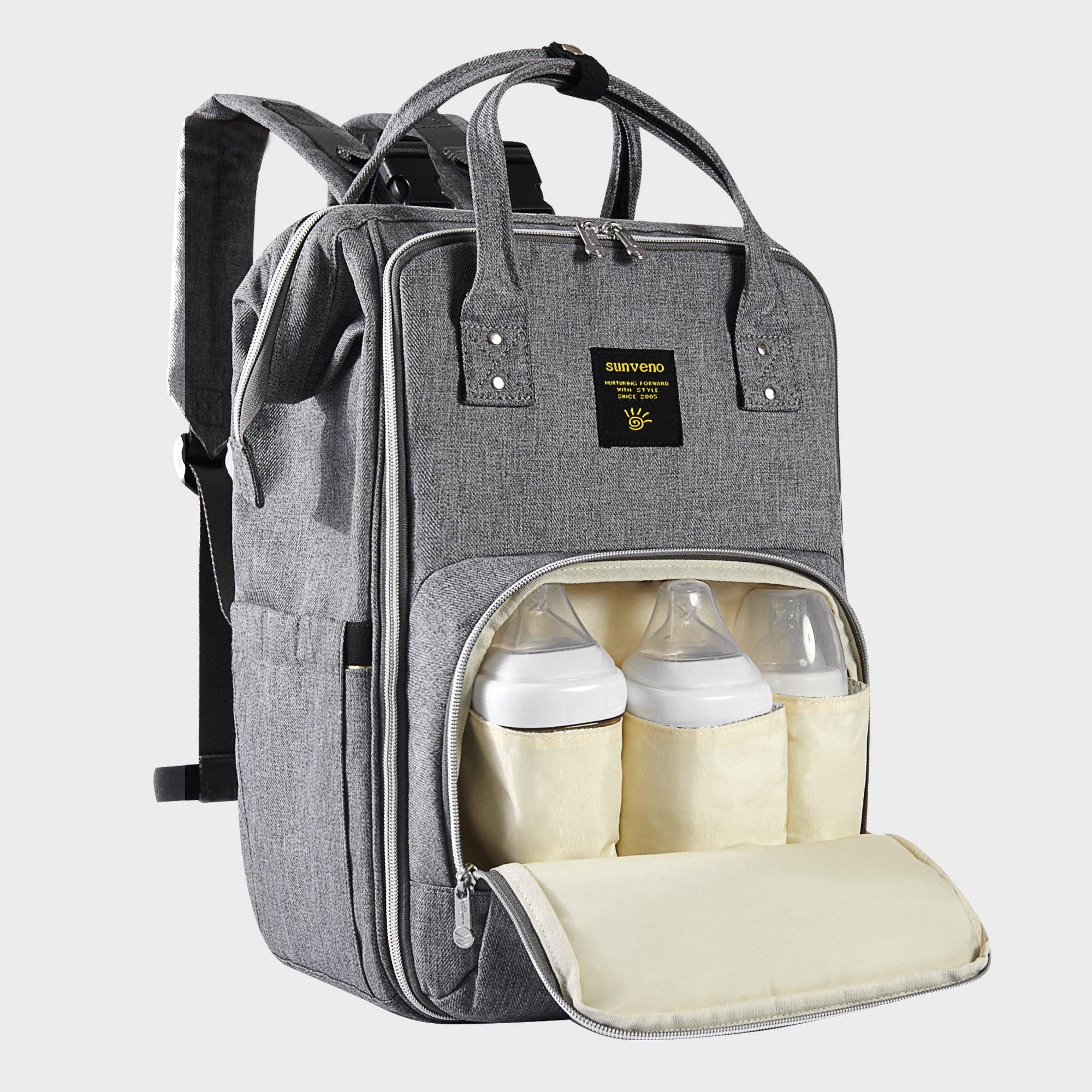 Sunveno - Wholesale Diaper Bag - Baby - Open-Wide Diaper Backpack10