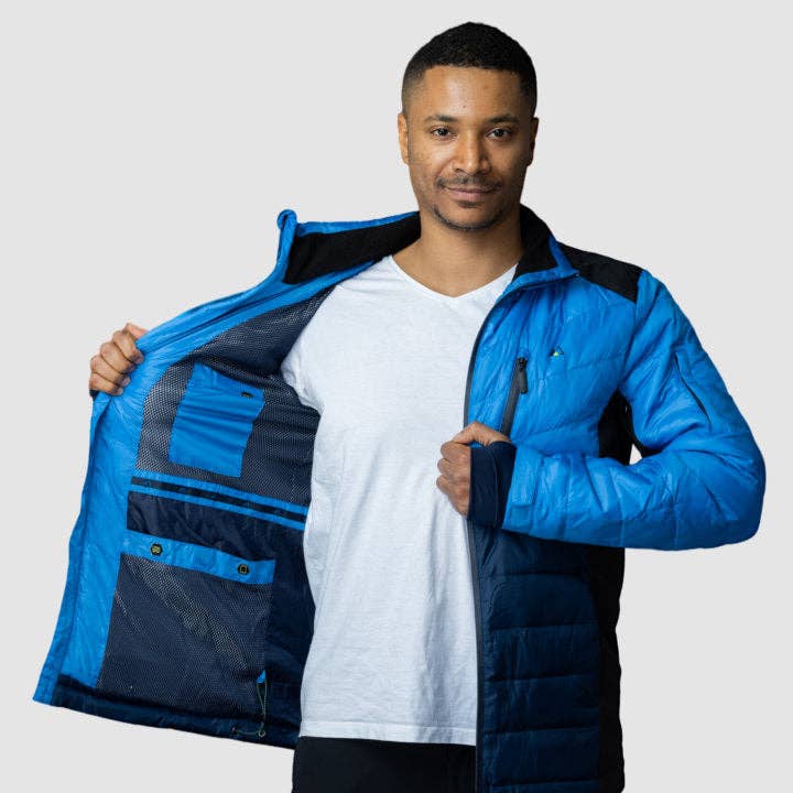 Veste EcoDown - Bleu pour homme pour la vente par Apricoat