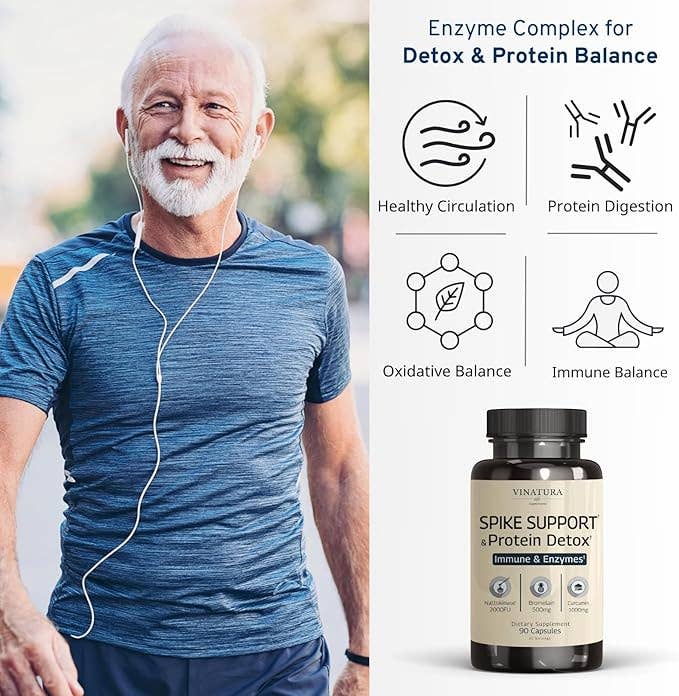 VINATURA SUPPLEMENTS - Wholesale Oral Supplement/Vitamin - Spike Support - Nattokinase, Bromelain, Curcumin3