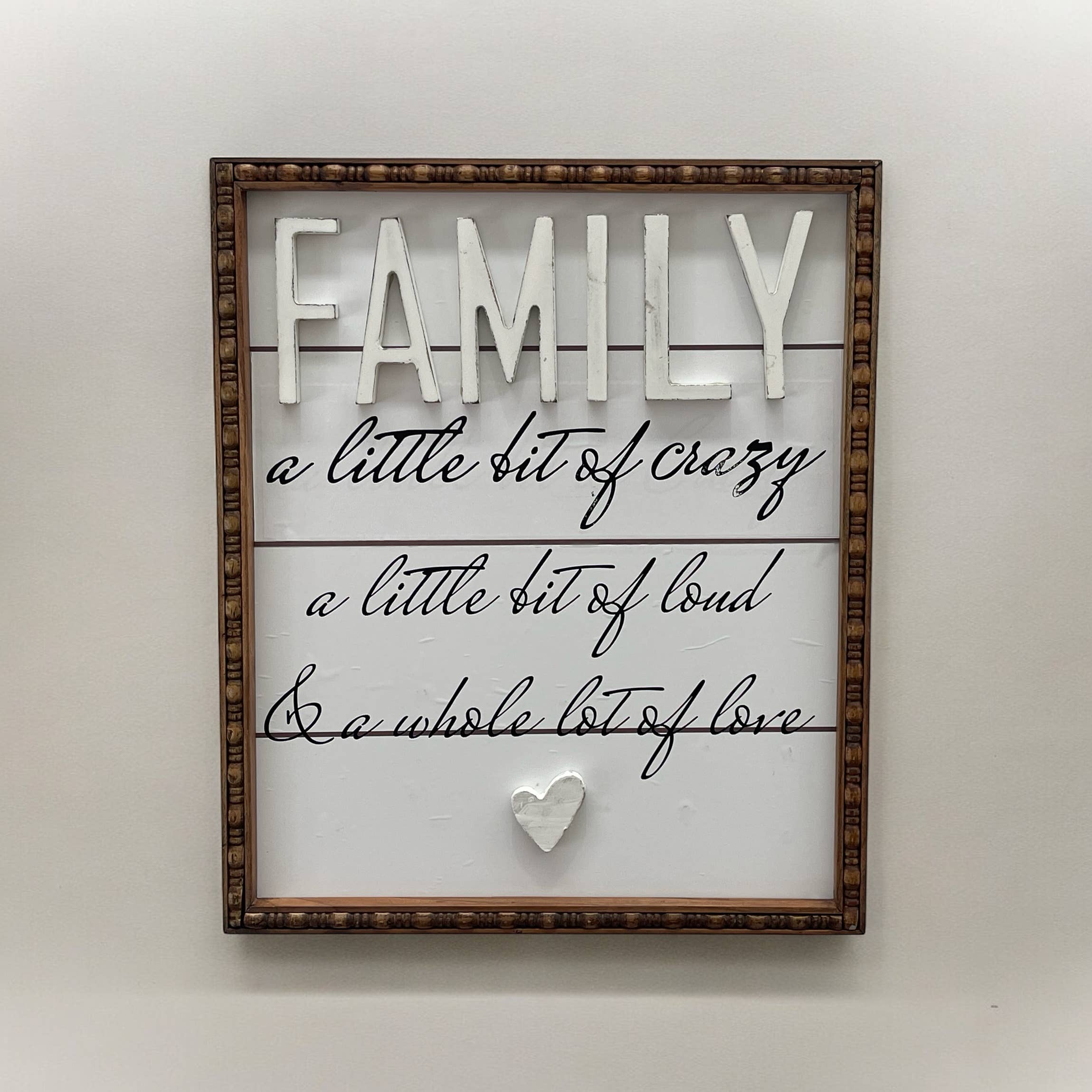 Natural Light Brown Wood Family Wall Sign wooden wall art  for wholesale on Faire2