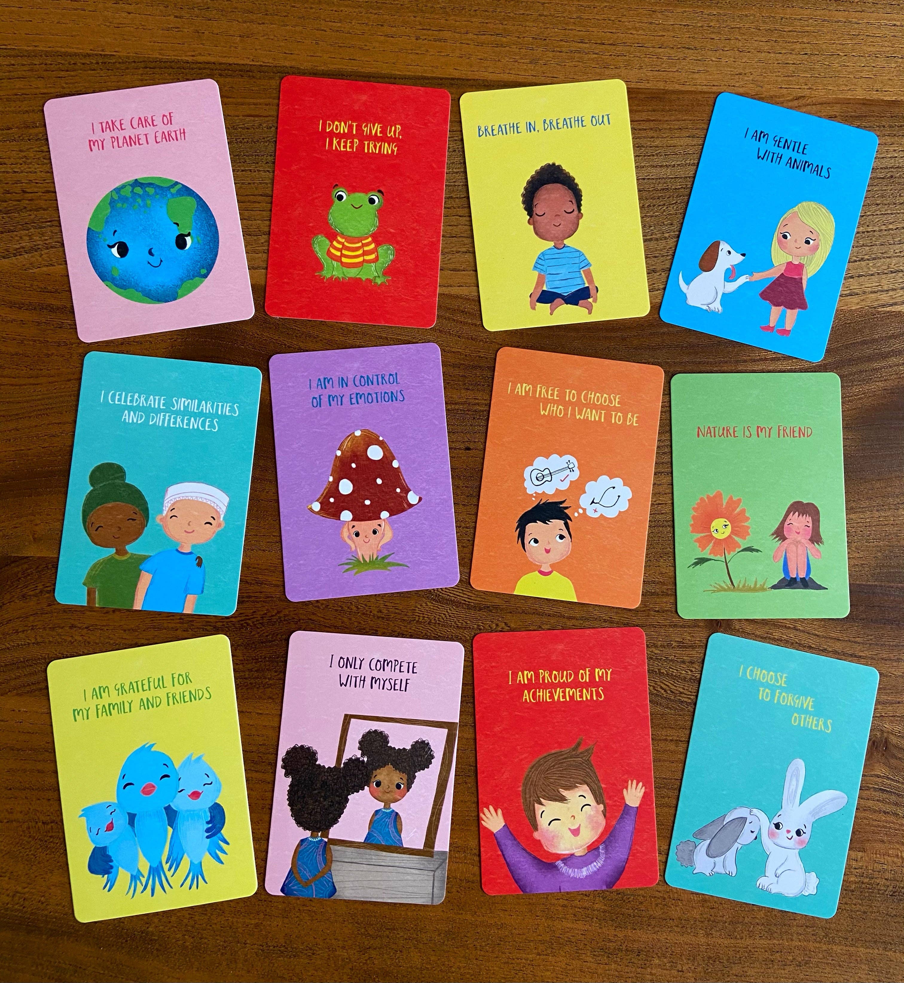 BYANIKA - Vente Cartes d'apprentissage – enfant et bébé - 40 cartes d'affirmations positives pour enfants2
