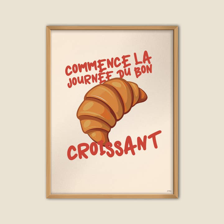 Begynd Dagen Med En God Croissant - Plakat for engroshandel hos DEKOME