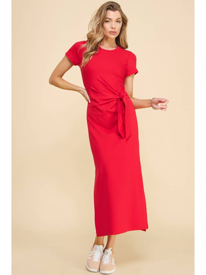 ISD1295 Anastasia Dress Red for wholesale on Faire