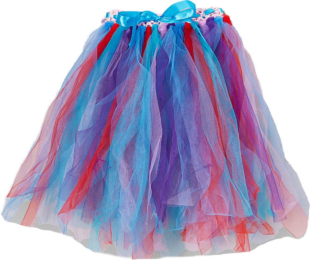 Wenchoice – wholesale Tutu - Barn – Rosa Virkad Midja Handband Regnbågs Tyllkjol0