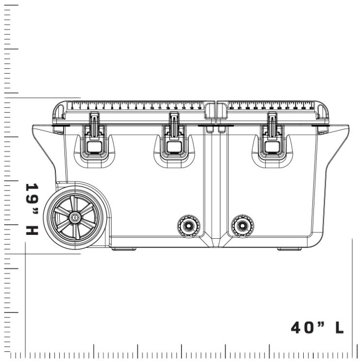 Wyld Gear - Vente Glacière/sac isotherme - Glacière à double compartiment de la série Freedom 65QT12