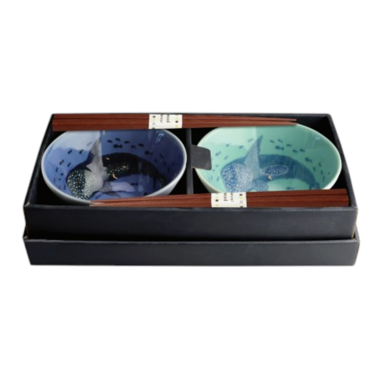 Urban Tokyo - Venta al por mayor Tazón - Juego de regalo de 2 piezas de cuencos de 5" Tayo Jimbe Tiburón Ballena JP (1/16)1