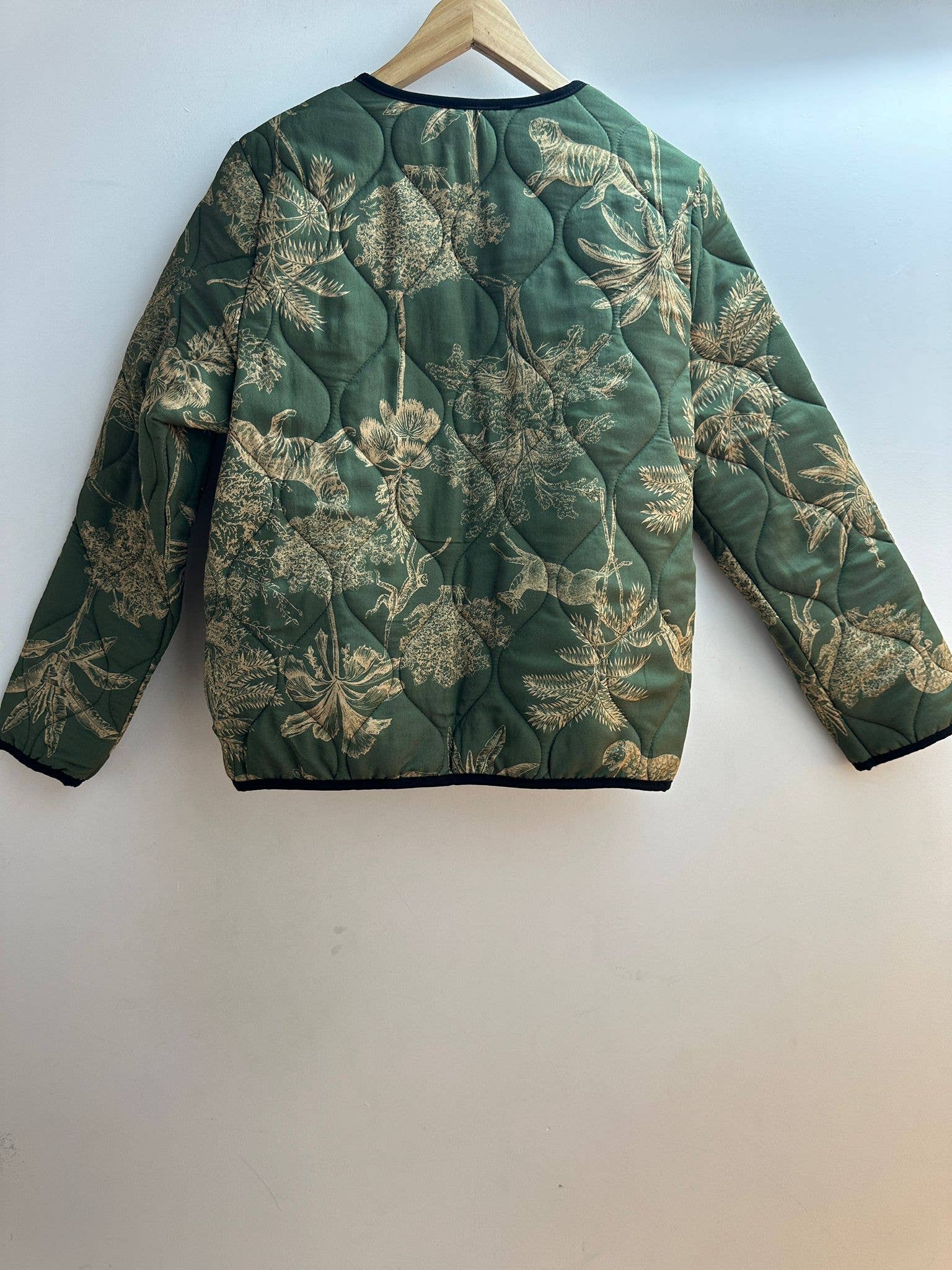 LORIANE – wholesale Jacka - Dam – 24305A tryckt jacka med spets en storlek   1